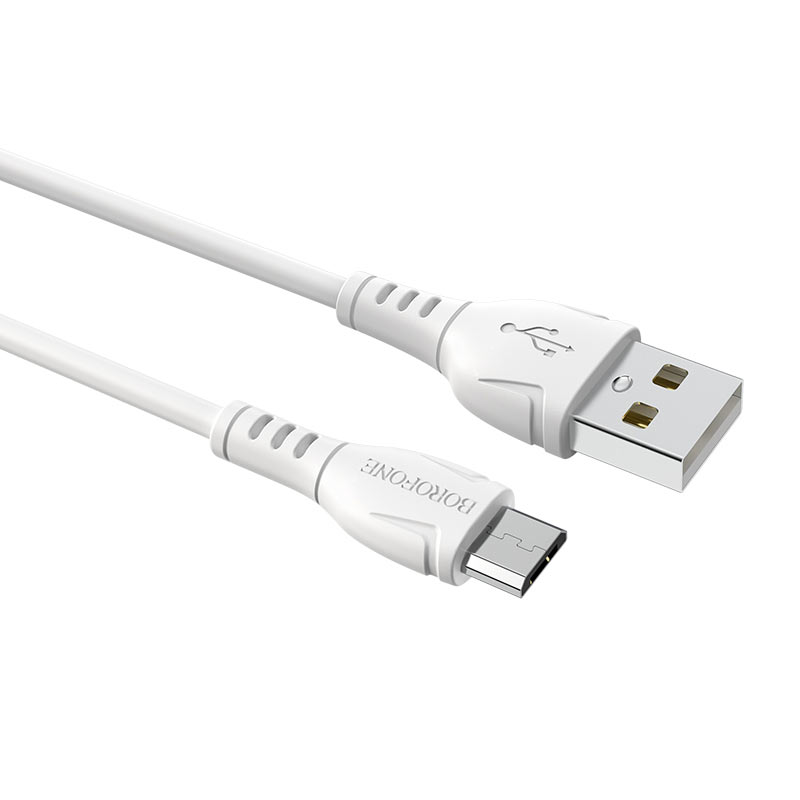 Кабель USB - MicroUSB BOROFONE BX51 2,4A (белый) 1м