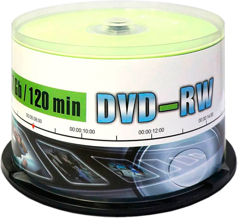 Диски DVD-RW Mirex 4x (50 шт)