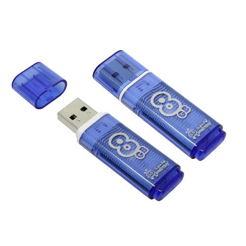 Flash USB3.0 8Gb Smart Buy Glossy синий