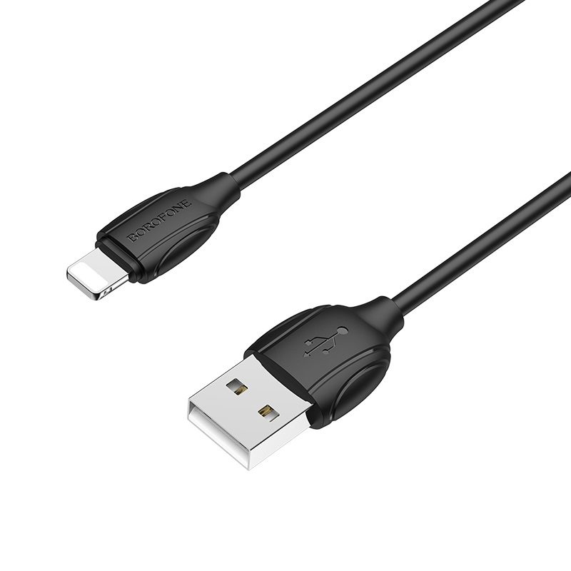 Кабель Lightning - USB Borofone BX19 черный, 1м