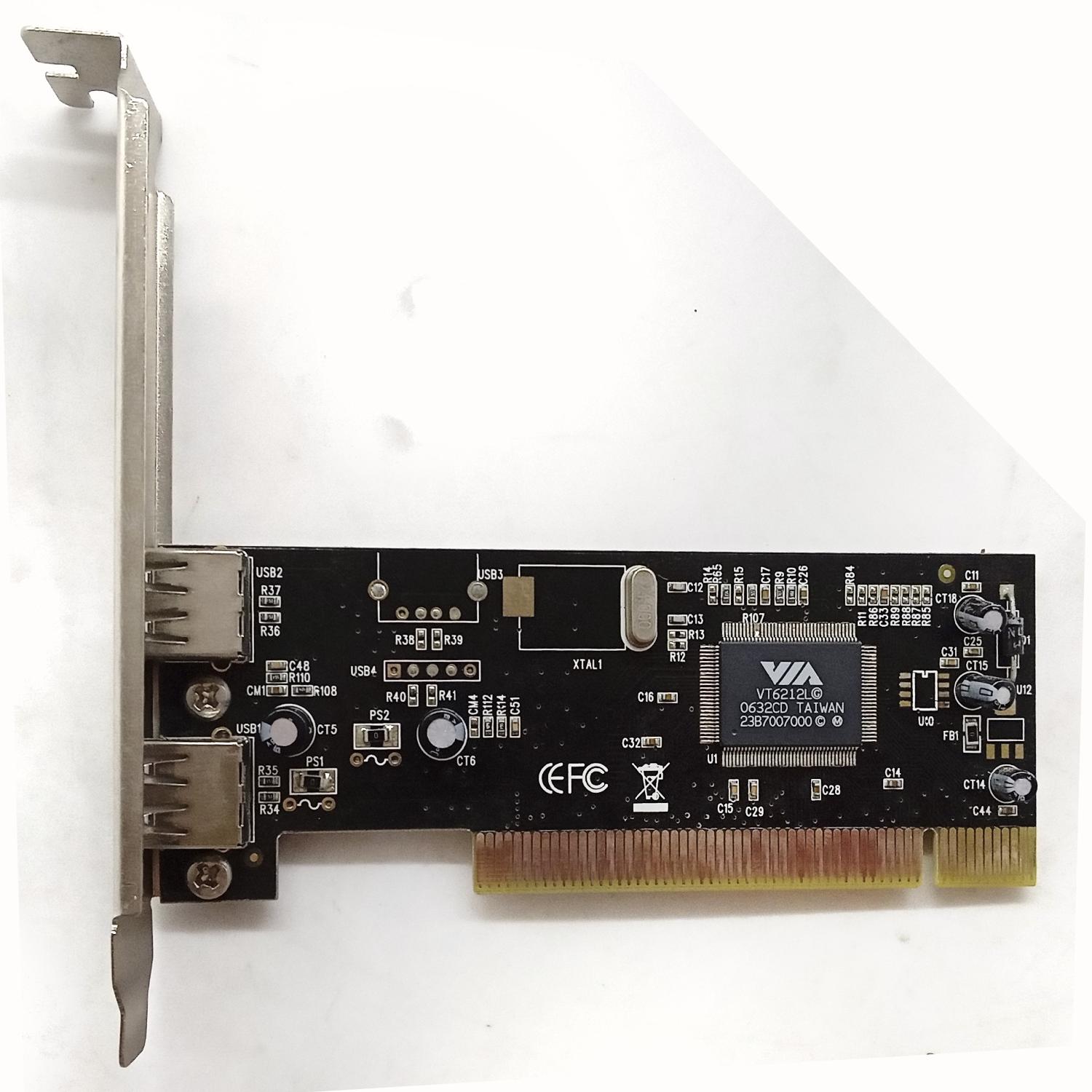 Контроллер PCI 2xUSB 2.0 VIA VT6212L б/у