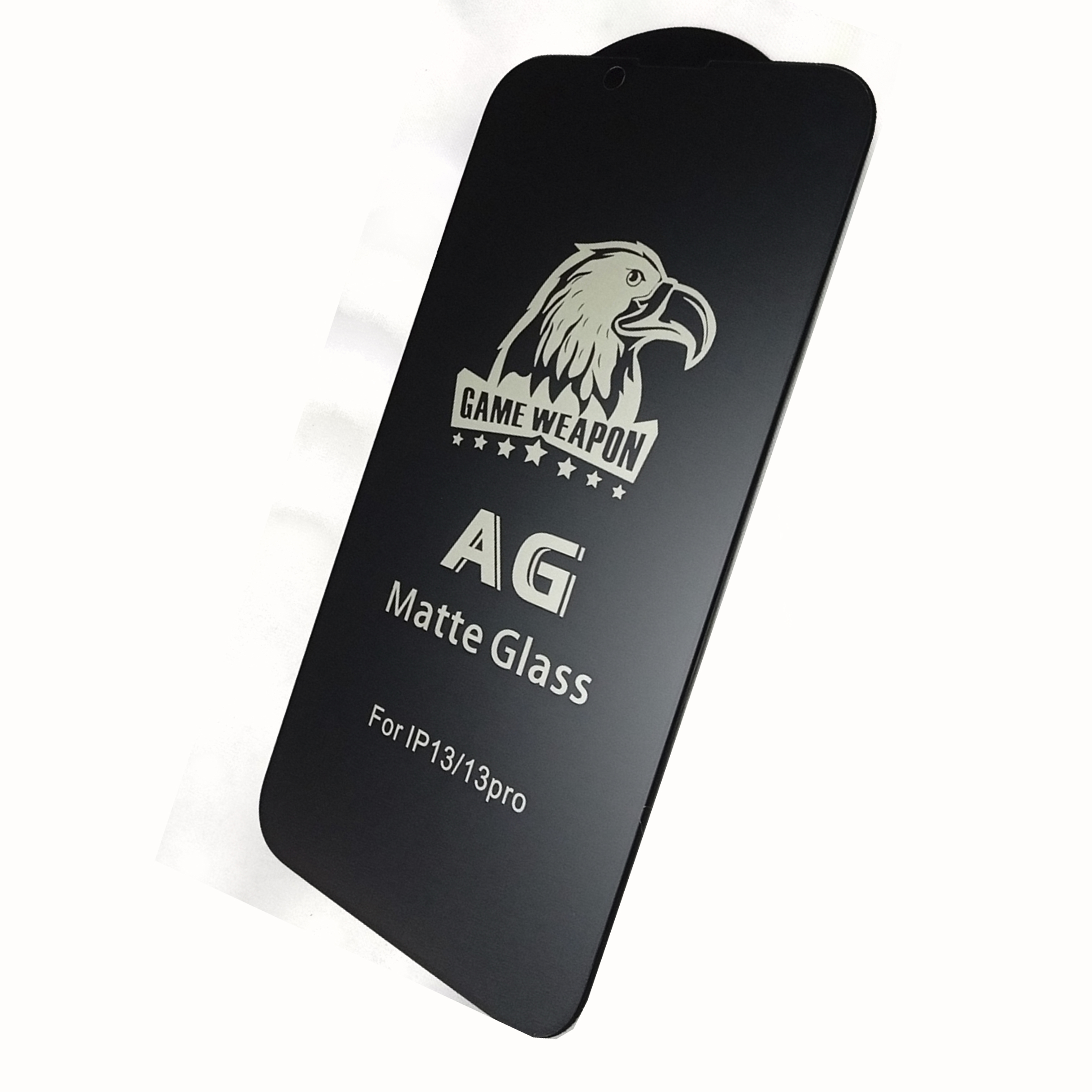 Защитное стекло iPhone 13/13 Pro Full матовое черное