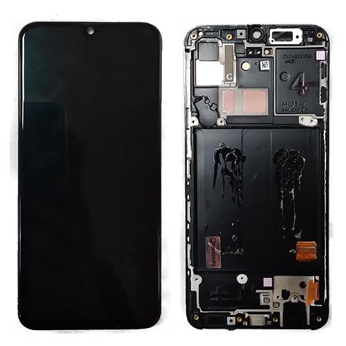 Модуль телефона Samsung A405F Galaxy A40 2019 Service Pack (дисплей+тачскрин) с рамкой ориг черный