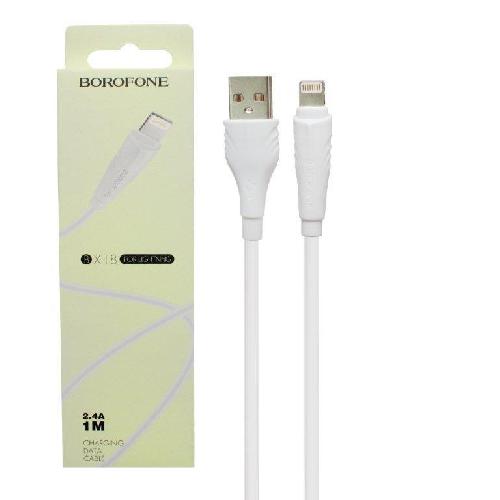 Кабель Lightning - USB Borofone BX18 белый 2m