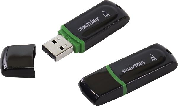 Flash USB2.0 32Gb SmartBuy Paean черный, SB32GBPN-K