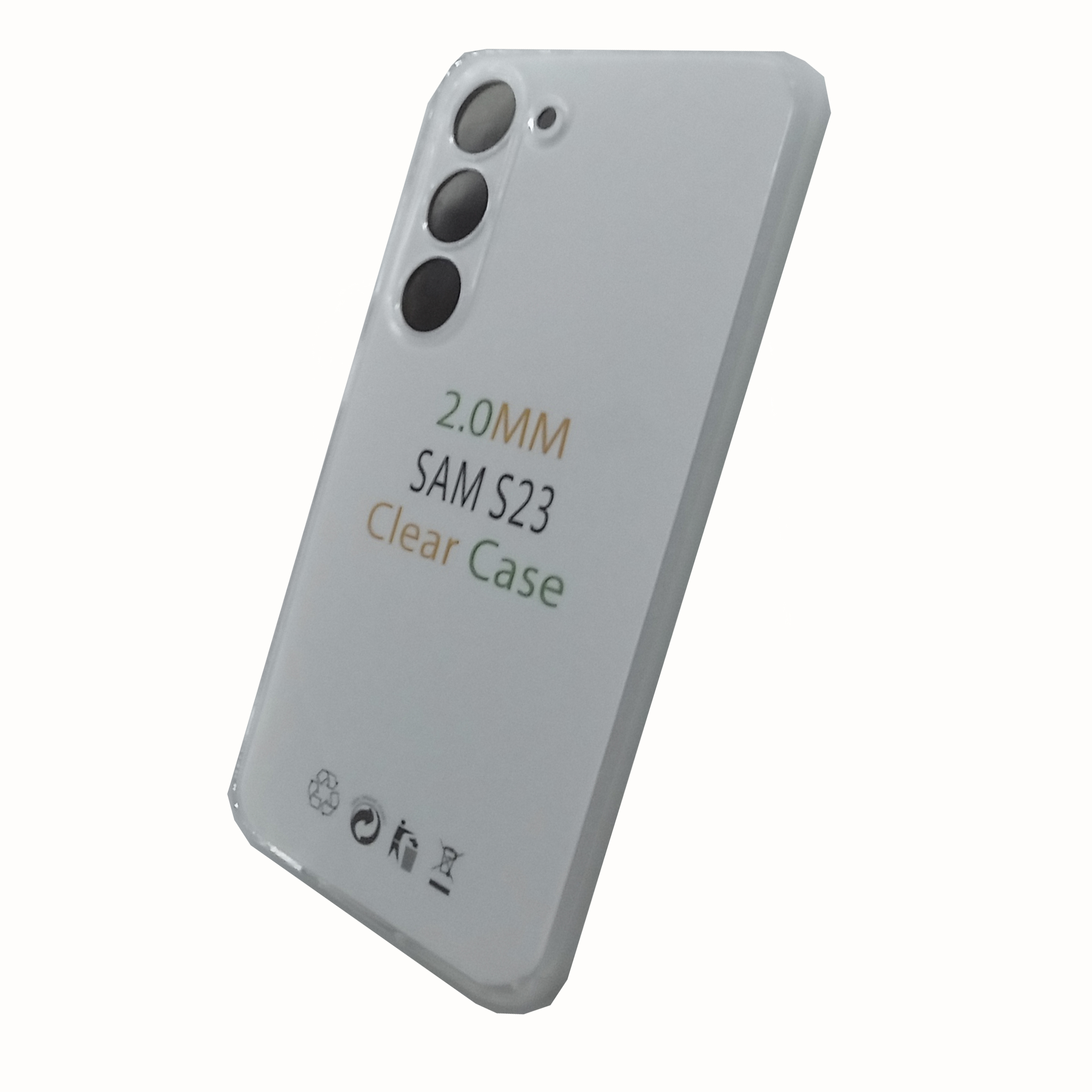 Чехол Samsung S23 Plus Силикон 2.0mm (прозрачный)