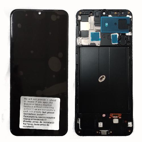 Модуль телефона Samsung A505F Galaxy A50 2019 (дисплей+тачскрин) с рамкой Amoled черный