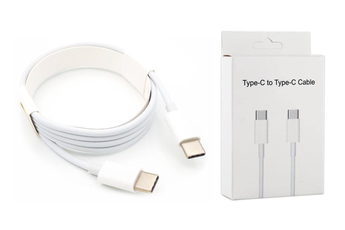 Кабель USB Type-C - USB Type-C 5A/20V, PD65W ORG (белый) 1м