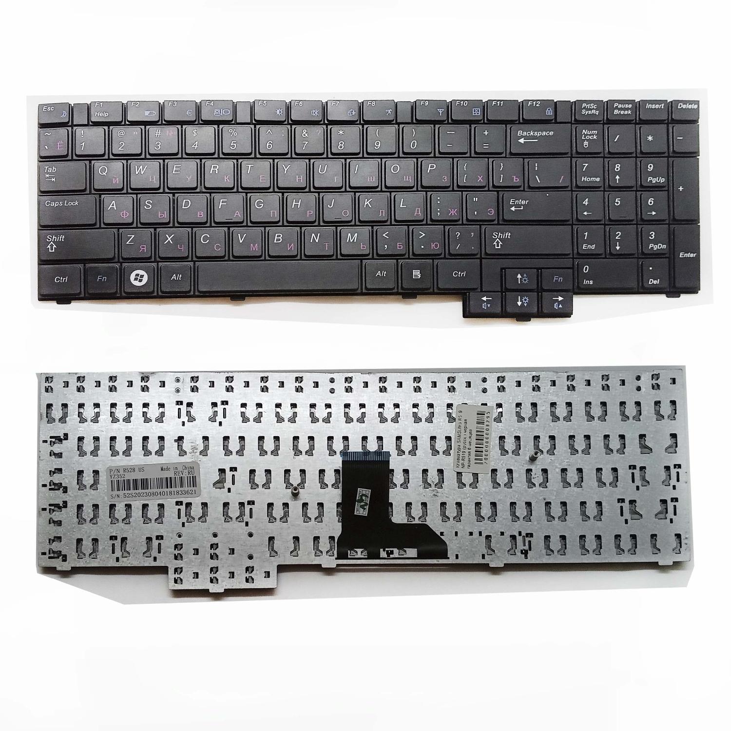 Клавиатура ноутбука Samsung R519/R523/R525/R528/R530 (русск.) черная