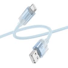 Кабель USB - Type-C BOROFONE BU44 3A (зеленый) 1м