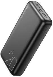 Внешний аккумулятор PowerBank XO PR183, 20000 mAh, 2,1A вх/вых, дисплей, черный