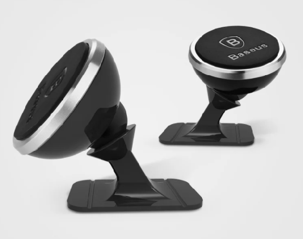 Держатель автомобильный Baseus 360-degree Magnetic Mount Holder серебро