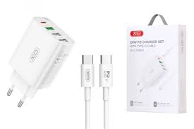 Сетевое зарядное устройство USB + USB-C XO L120 (EU) multi port fast charging charger (USB-C 20W/USB