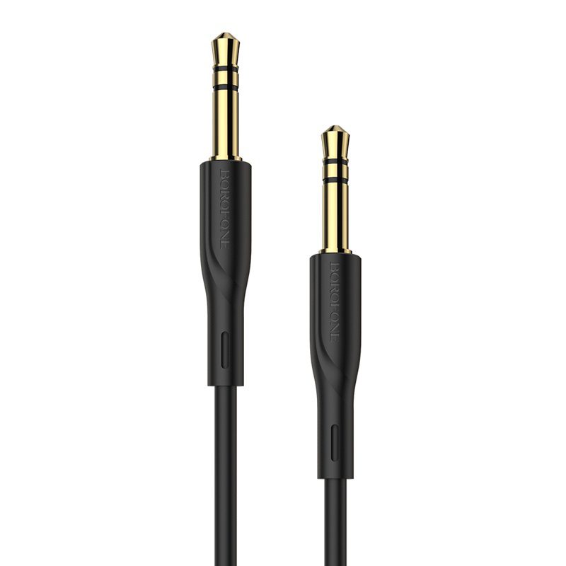 Аудио-кабель AUX Borofone BL1 3.5мм - 3.5мм, 1м, черный