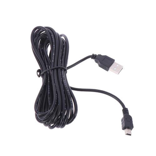 Kабель mini USB - USB для автомобильного видеорегистратора (изогн вправо) 3m