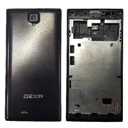 Корпус телефона DEXP Ixion ES150 Fit черный оригинал б/у