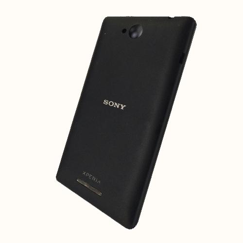 Задняя крышка телефона Sony Xperia C (C2305) черная оригинал б/у