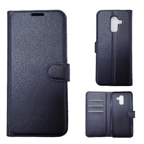 Чехол-книжка телефона Samsung J810 Galaxy J8 (2018) кож.зам черный