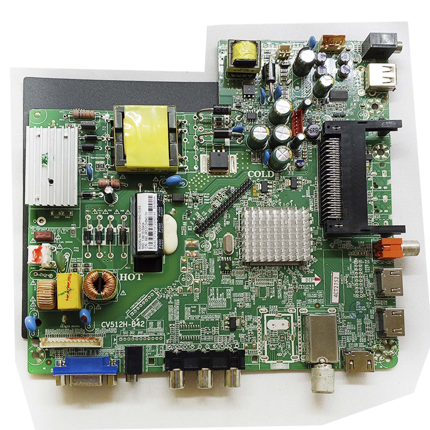 Основная плата CV512H-B42 телевизора Galatec TVS-3201EL б/у