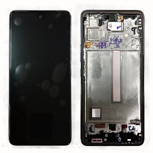 Модуль телефона Samsung A536 Galaxy A53 (2022) (дисплей + тачскрин) Service Pack с рамкой ориг черн