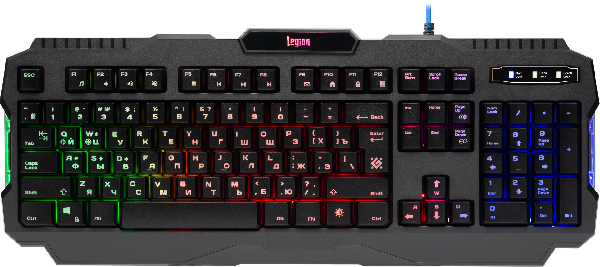 Клавиатура м/медиа Defender Legion GK-010DL RU,RGB подсветка , игровая