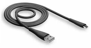 Кабель USB - MicroUSB WALKER C305 (2.1А), черный 1м