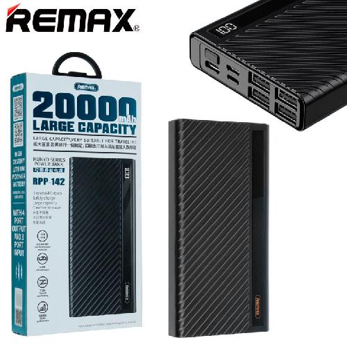 Внешний аккумулятор Power Bank 20000 mAh Remax RPP-142 черный