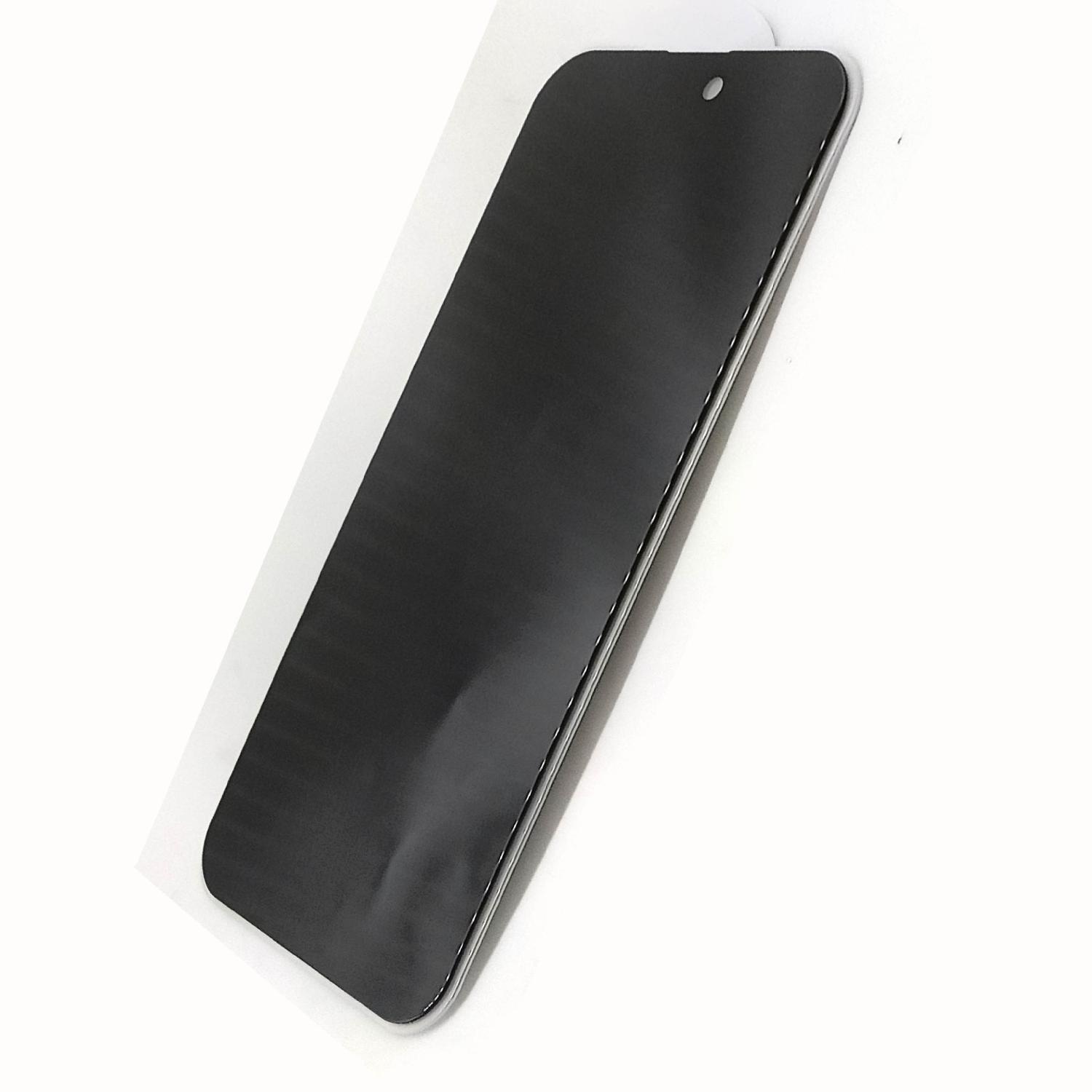 Защитное стекло iPhone 14 Pro Max Full приватное черное