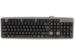 Клавиатура проводная Element HB-520G (серый), PS/2, box-20 45521