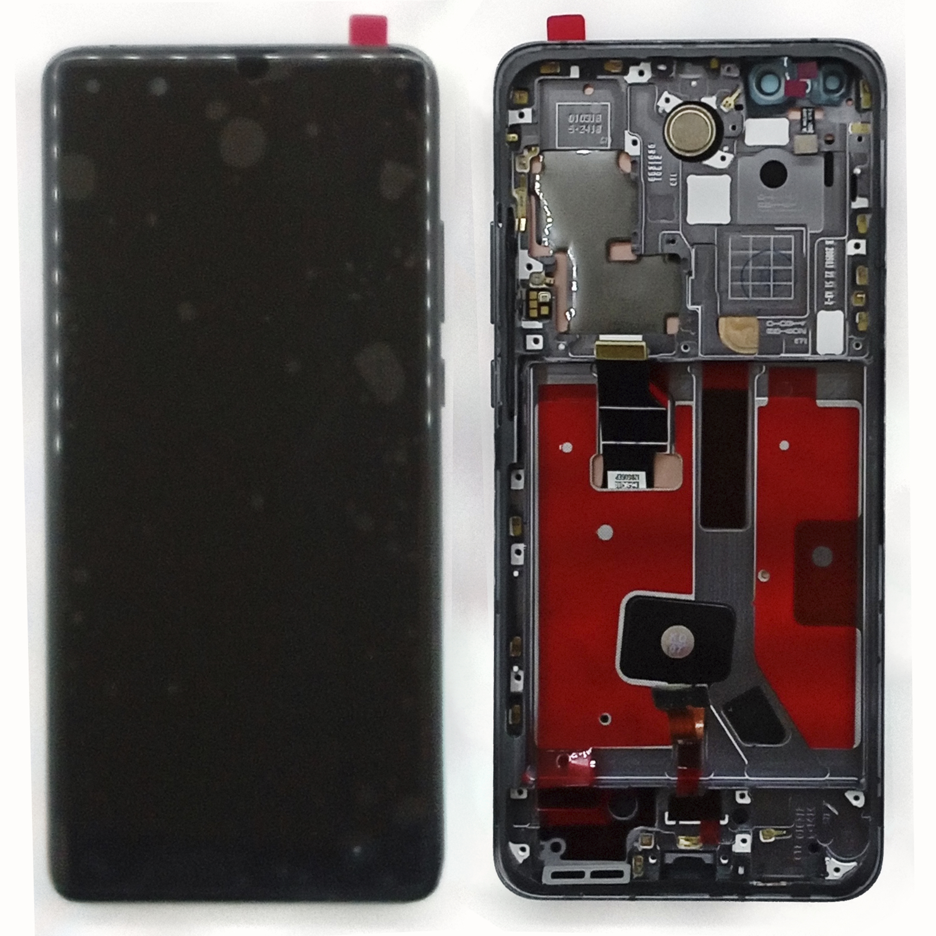 Модуль телефона Huawei P40 Pro (дисплей+тачскрин) с рамкой оригинал черный