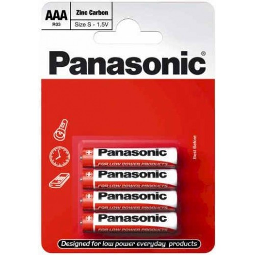 Батарейка Panasonic Zinc Carbon AАA LR03/4BP