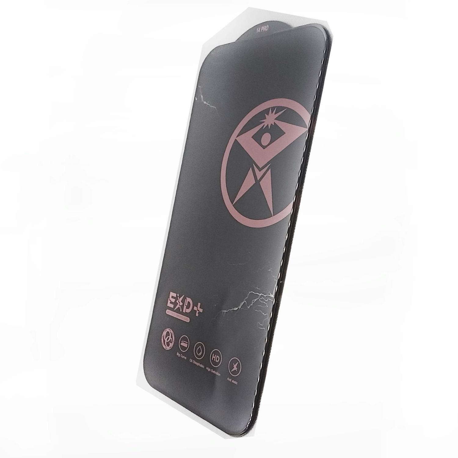 Защитное стекло телефона iPhone 14 Pro 9D ESD черное