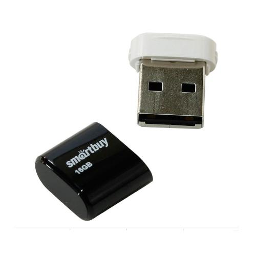 Flash USB2.0 16Gb Smart Buy LARA черный