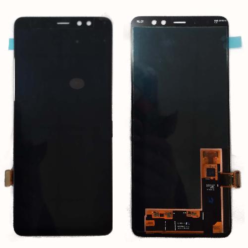Модуль телефона Samsung A730 Galaxy A8 Plus (диспплей+тачскрин) Amoled черный