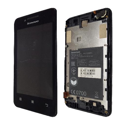 Модуль телефона Lenovo A319 в рамке черный оригинал б/у