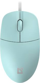 Оптич мышь Defender Azora MB-241 I (голубой) (2кн+кол/кн), USB, 1.8m