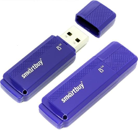 Flash USB2.0 8Gb Smart Buy Dock синий