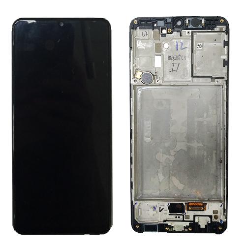 Модуль телефона Samsung A315F Galaxy A31 2020 дисплей+тачскрин) с рамкой Service Pack ориг черный