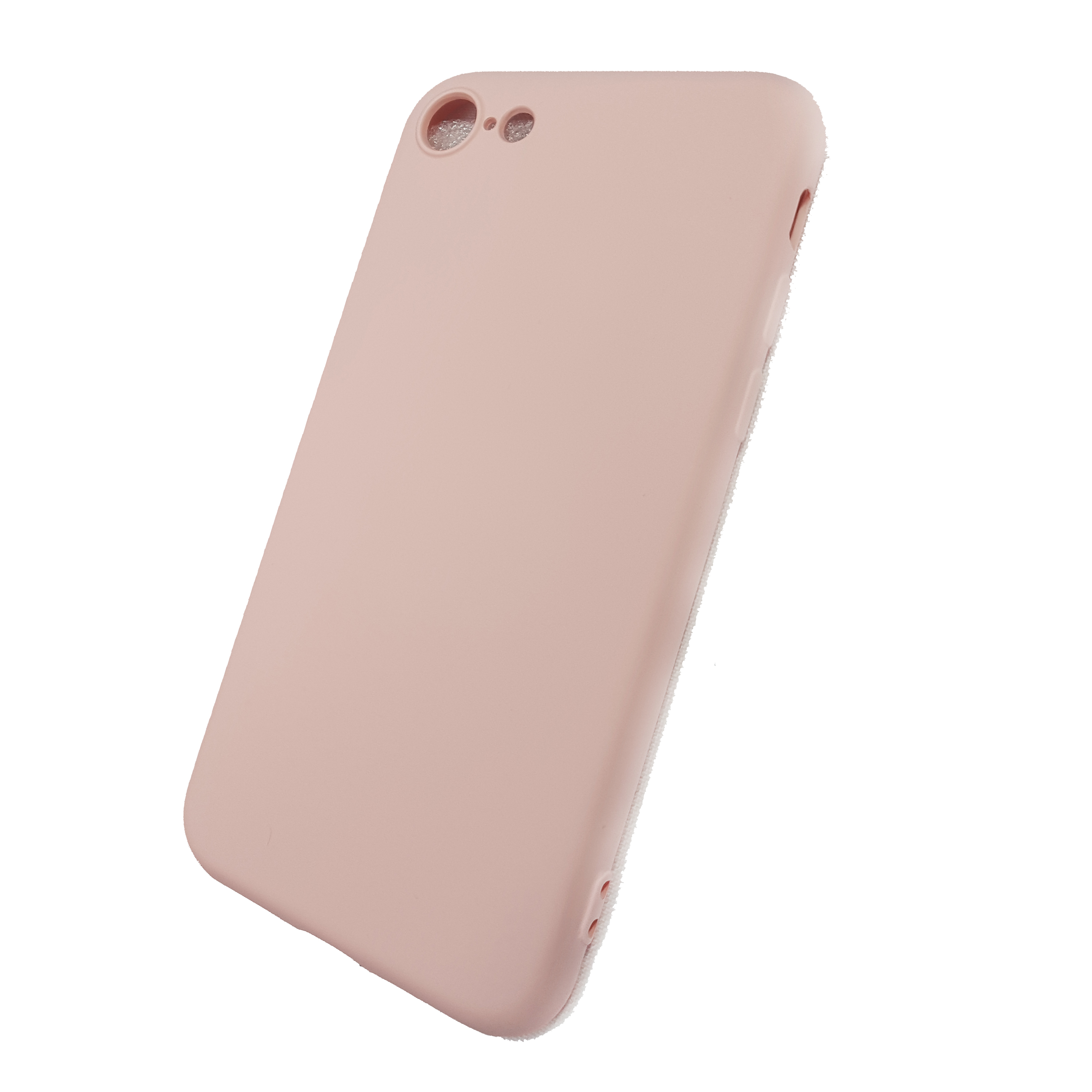 Чехол телефона iPhone 7/8/SE 2020 Microfiber (светло-розовый)
