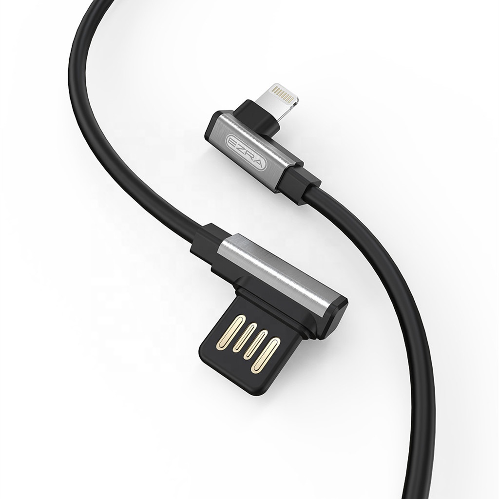 Кабель USB - Lightning EZRA DC09 2.1A (черный) 1.2м