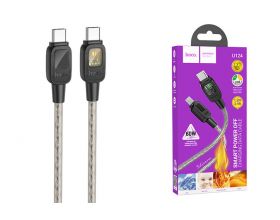 Кабель USB - Lightning HOCO U124 , 2,4A (черный) 1,2м