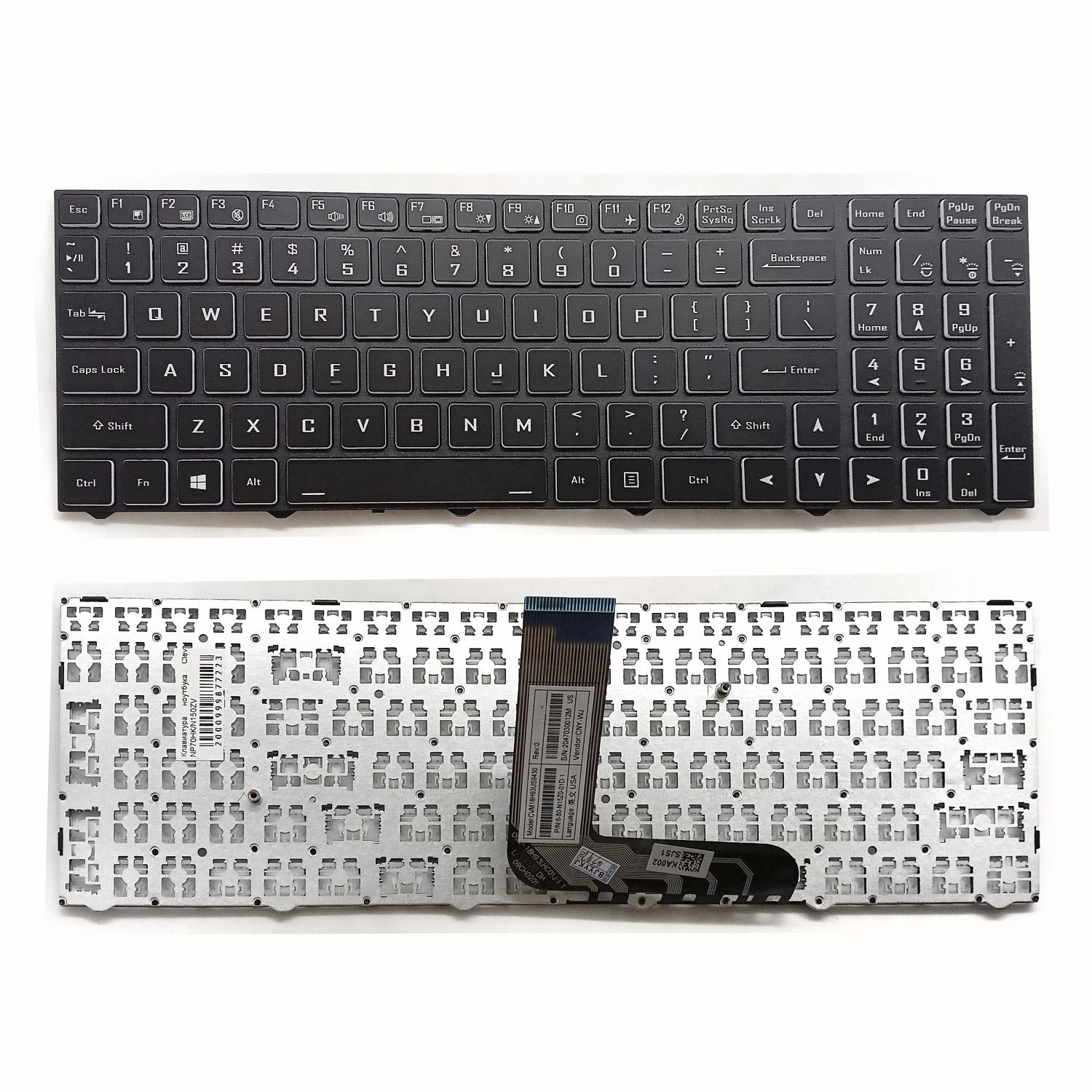 Клавиатура ноутбука Сlevo NP70HK/N150ZV английская