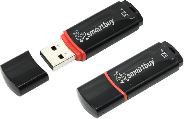 Flash USB2.0 32Gb Smart Buy Crown черный