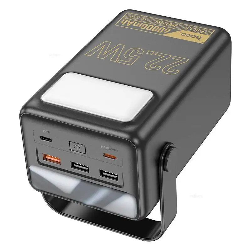 Внешний аккумулятор PowerBank HOCO J110 Powerful 22.5W (60000 mAh) (черный)