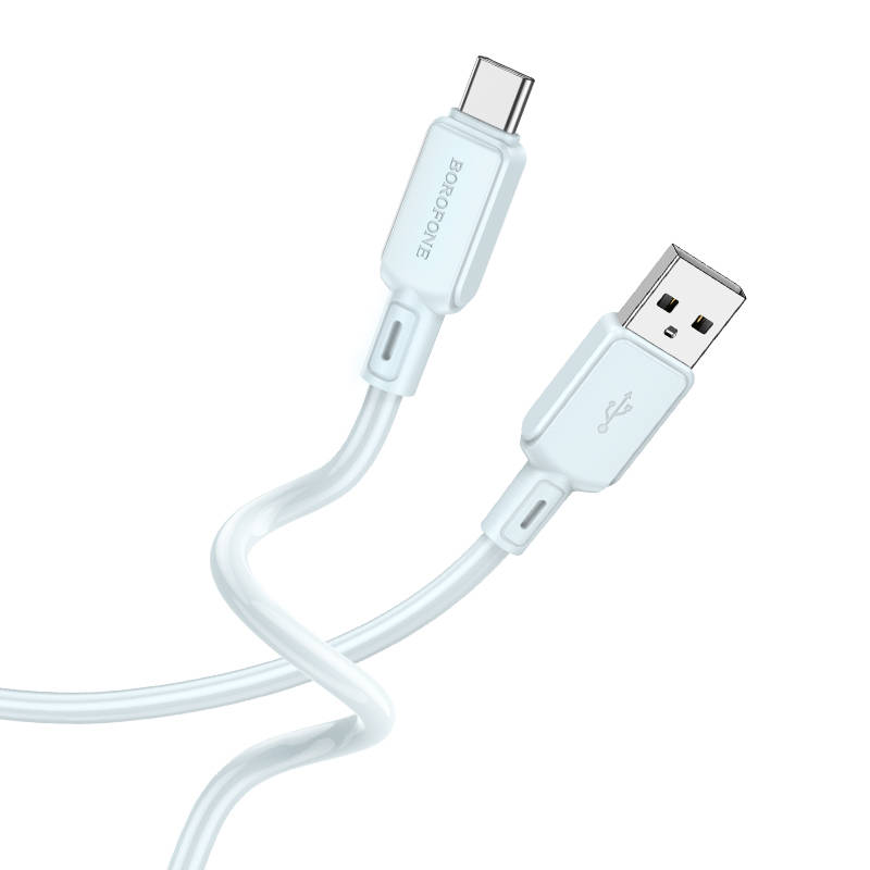 Кабель USB - Type-C BOROFONE BX94 3A (светло-голубой) 1м