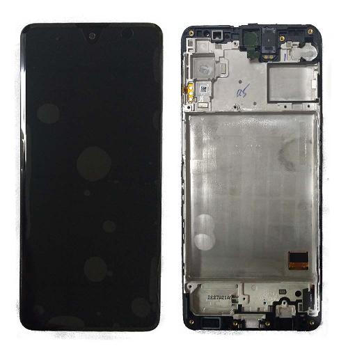 Модуль телефона Samsung M317 Galaxy M31s (дисплей+тачскрин) с рамкой Service Pack оригинал черный