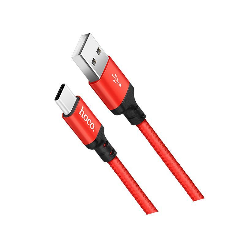 Кабель USB - Type-C Hoco X14 2m, красный