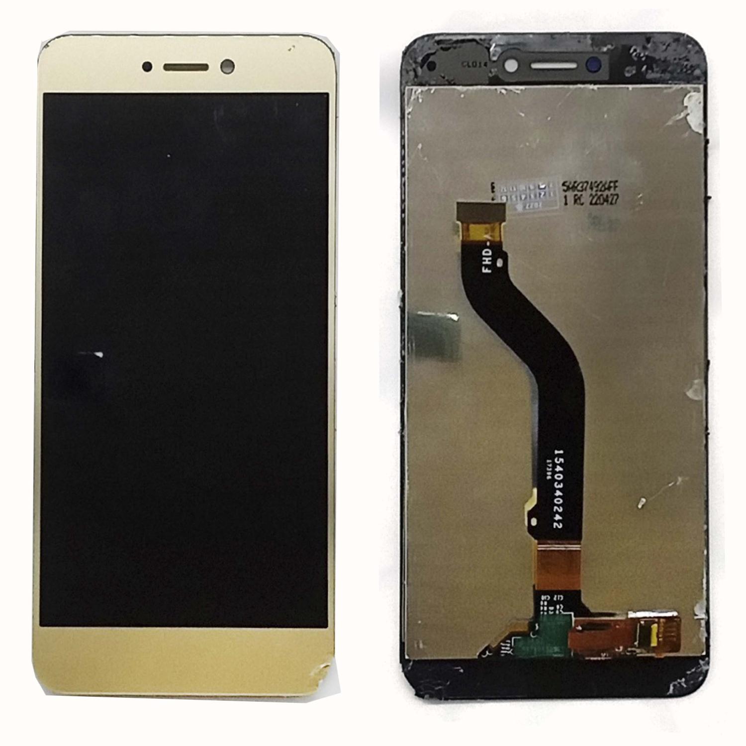 Модуль телефона Huawei Honor 8 Lite (дисплей+тачскрин) золотой б/у (скол в правом углу)
