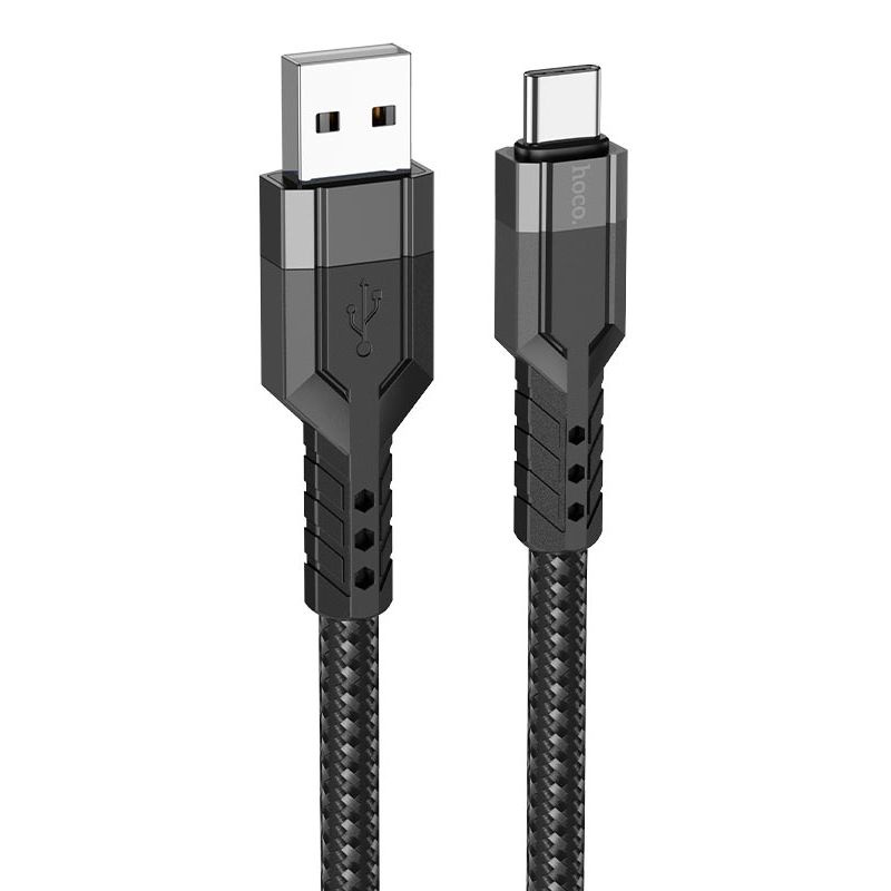 Кабель Hoco U110 Type-C - USB, черный, 1,2м