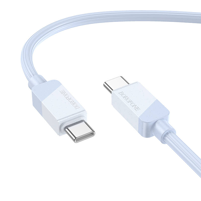 Кабель USB - MicroUSB BOROFONE BX107 2,4A (синий) 1м